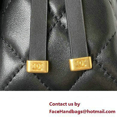 Chanel Lambskin  &  Gold-Tone Metal Small Flap Bag AS4353 Black 2023